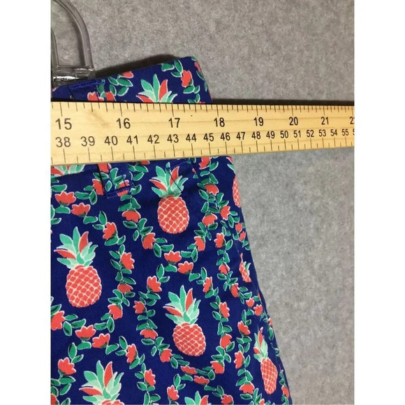 Womens Crown & Ivy Shorts Pineapple Floral Novelty Print Caroline Summer Spring - Picture 2 of 5